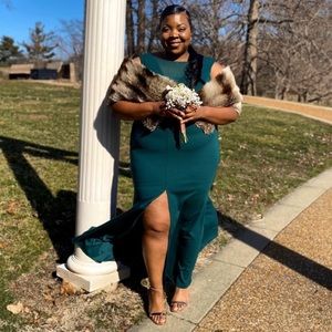 Plus size bridesmaid dress